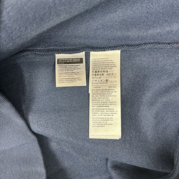 Levis Mens Navy Blue -XL Relaxed Fit Hoodie Cotton/Polyester - Picture 8 of 10
